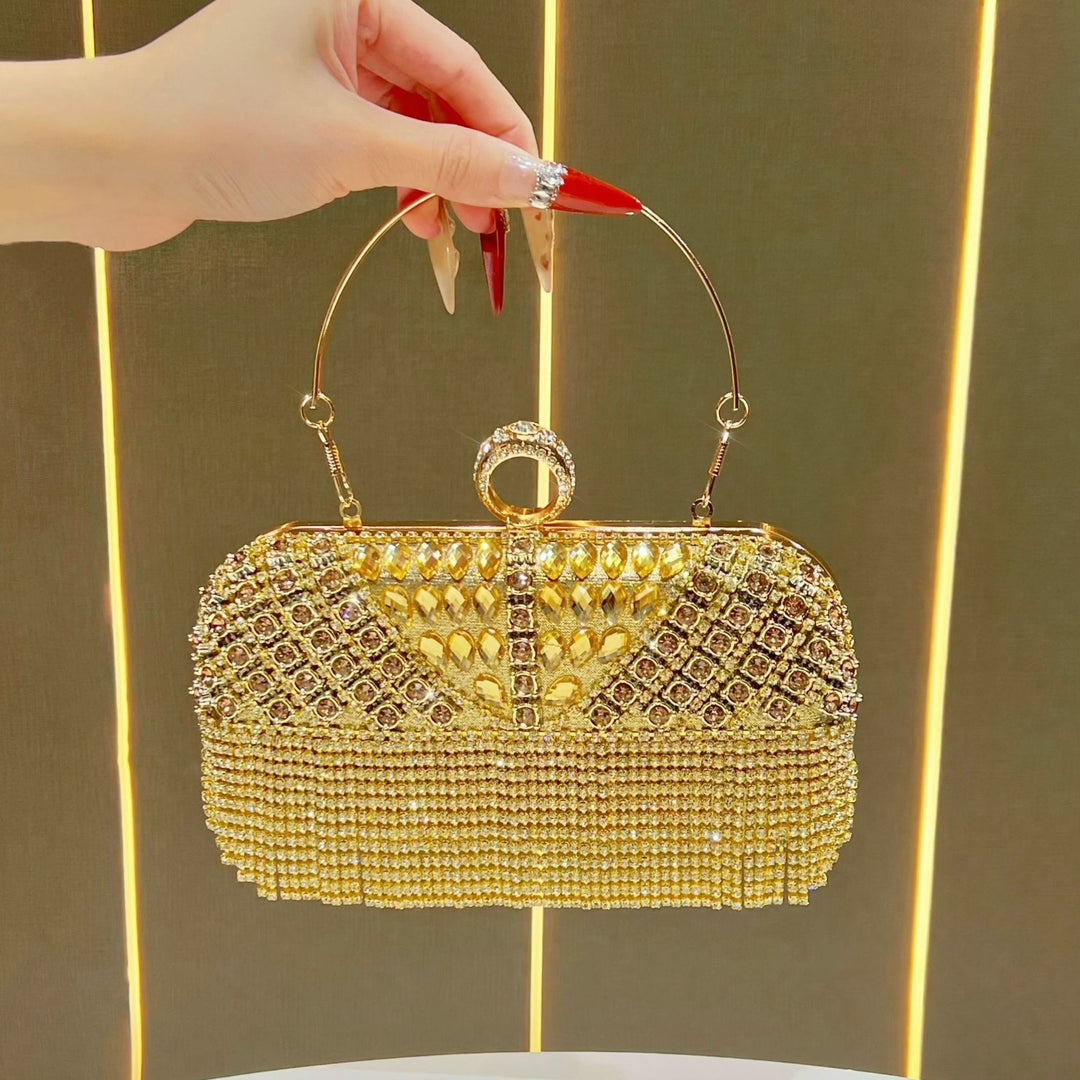 Crystal Fringe Evening Handbag
