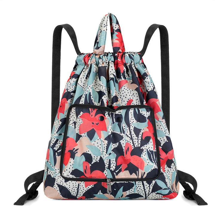 Lightweight Floral Drawstring Backpack Kalsten