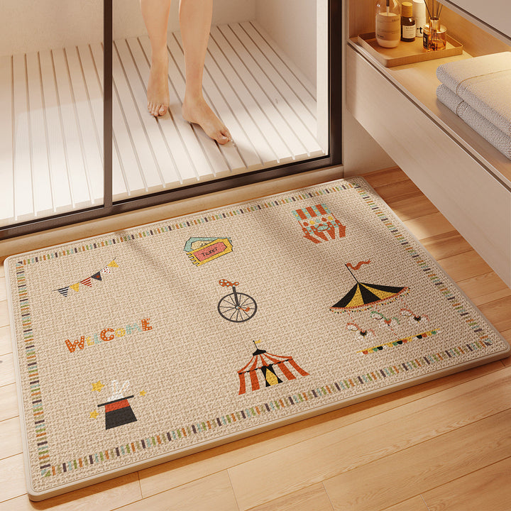 Fun Cartoon Themed Bath Mat Kalsten