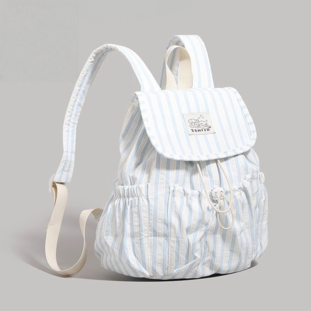 Leisure Backpack in Playful Striped Design Kalsten