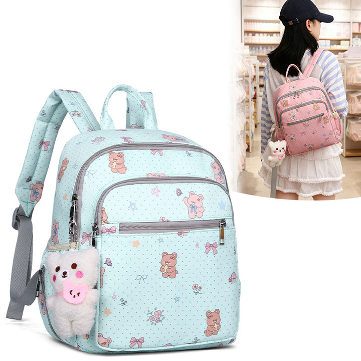 Cute Cartoon-Themed Multi-Pocket Backpack Kalsten