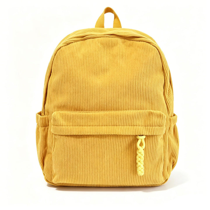Stylish Corduroy Backpack