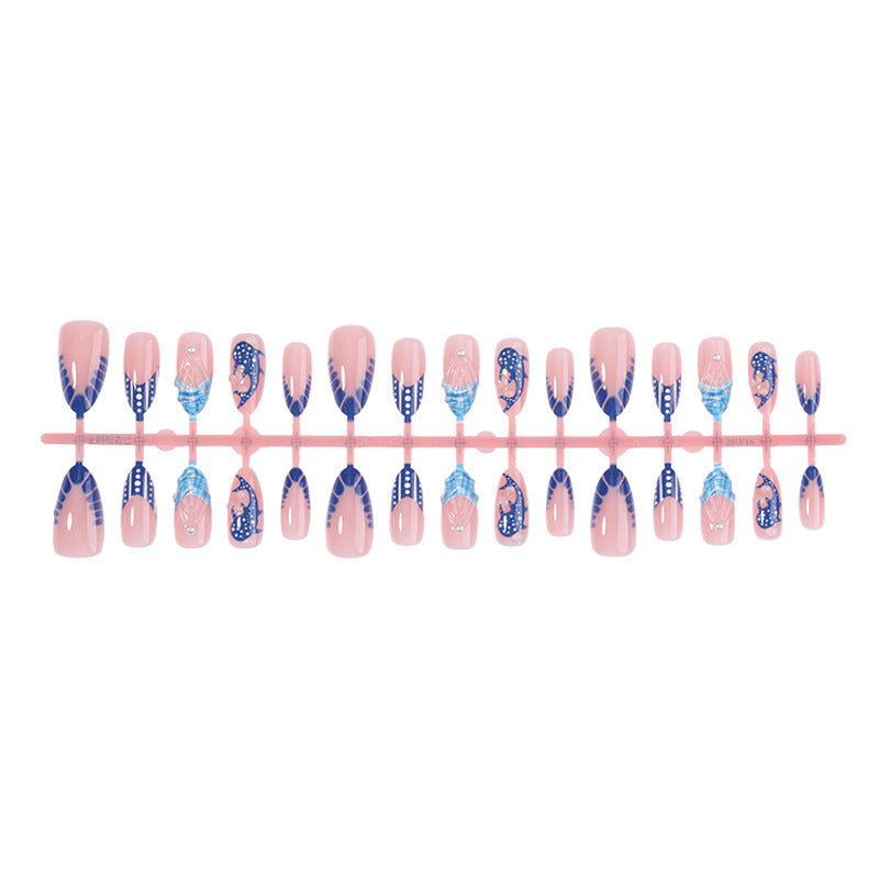 Acrylic nail set with elegant designs and glamorous accents Kalsten
