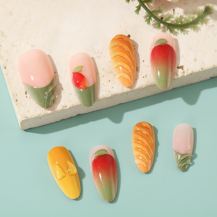 Artificial Nail Set with Fruity Design Kalsten