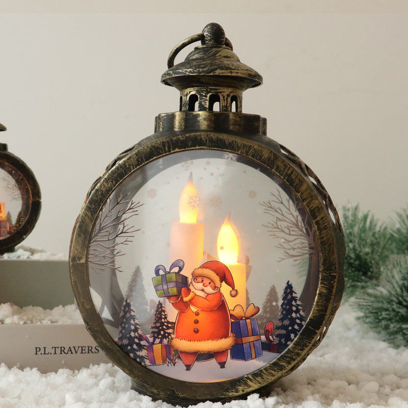 Decorative Christmas lantern with LED lighting