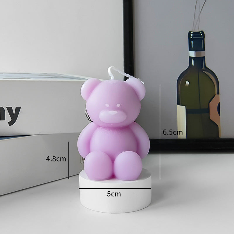 Teddy Bear Shaped Candle
