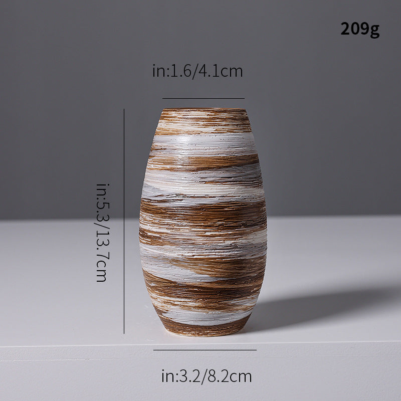 Artistic Spiral Design Ceramic Vase Kalsten