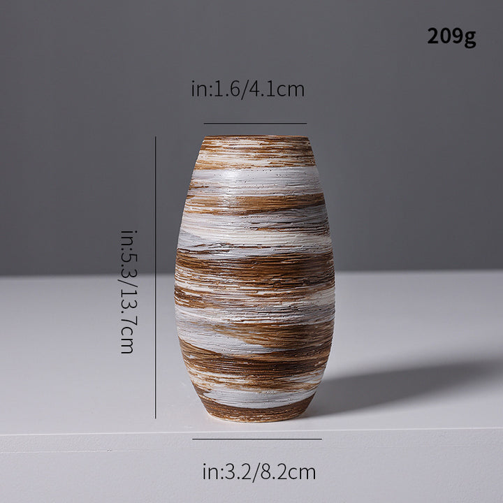 Artistic Spiral Design Ceramic Vase Kalsten