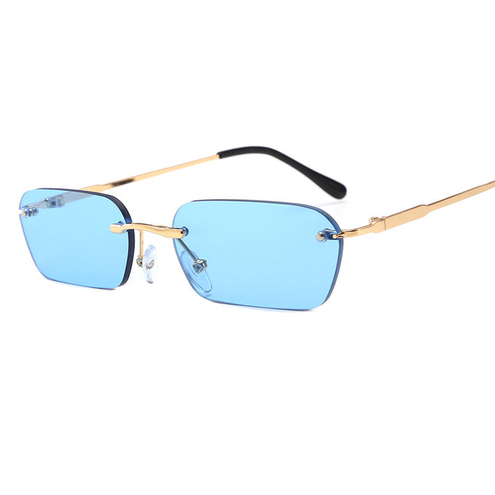 Women's fashionable rectangular sunglasses with luxurious metal frame Kalsten