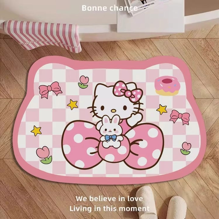 Adorable Cartoon Character Bath Mat for Bathroom
