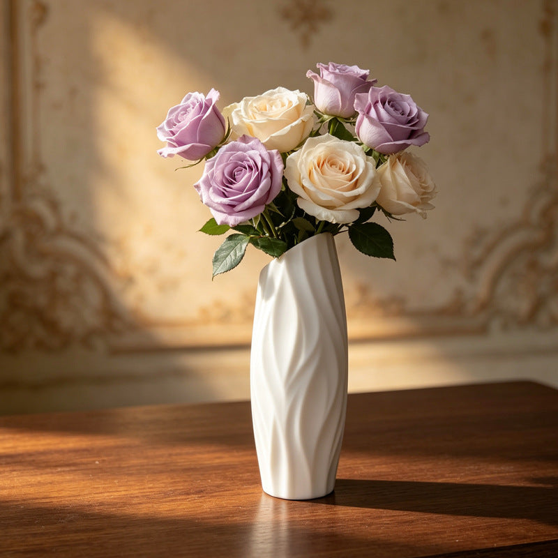 Elegant Textured Decorative Flower Vase Kalsten