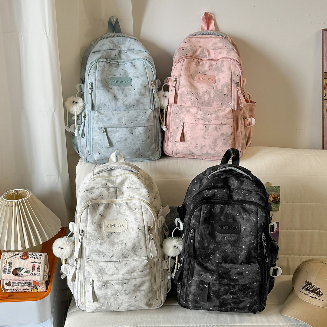 Trendy Stars and Moons Patterned Backpack Kalsten