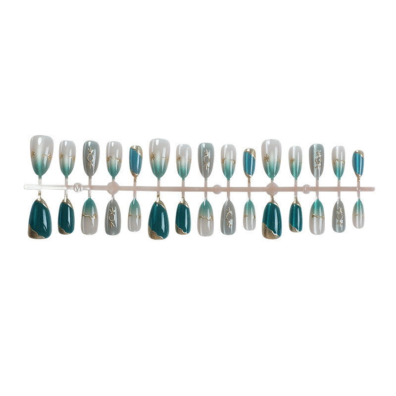 Glamourous Artistic Press-On Nail Set Kalsten