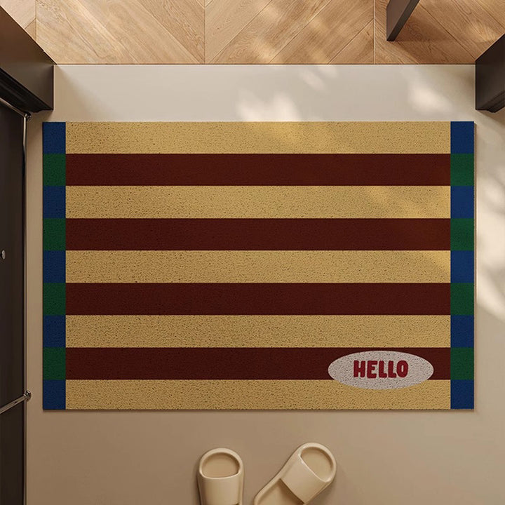 Welcome Message Indoor Doormat Kalsten