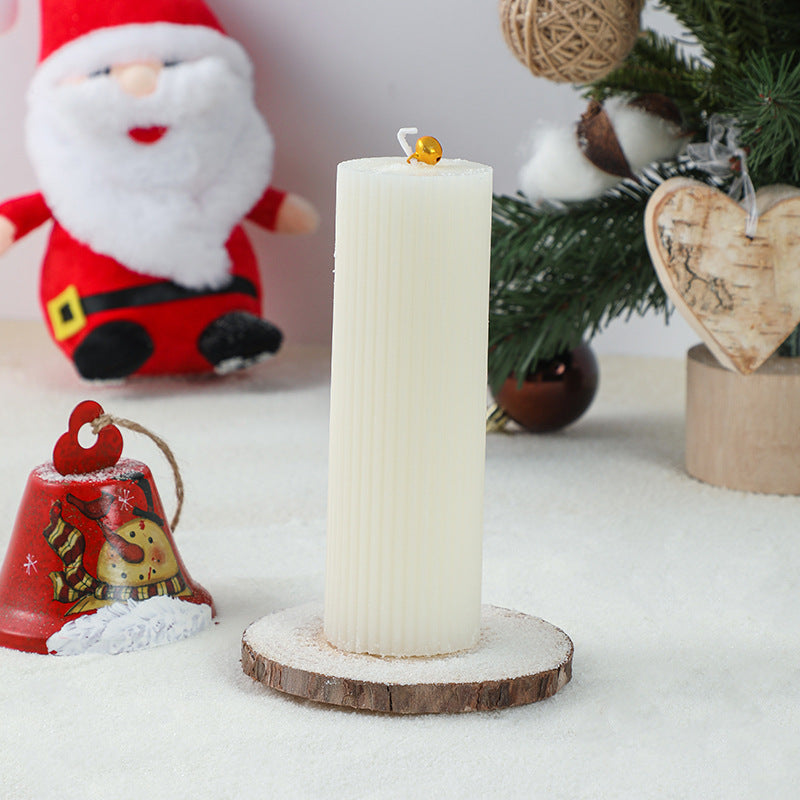 Christmas Tree-Shaped Hanging Decorative Soy Wax Ornament Candle with Star Topper