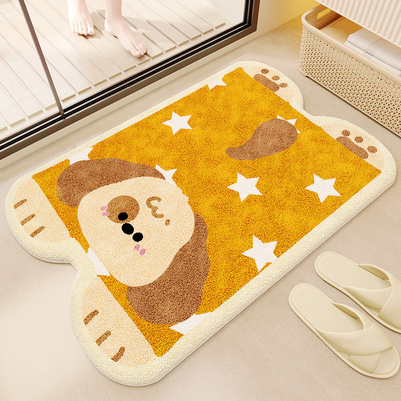 Cartoon Animal-Themed Bath Mat Kalsten
