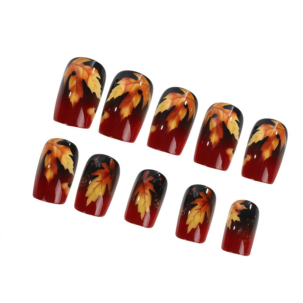 Artificial nails with autumn leaf design Kalsten