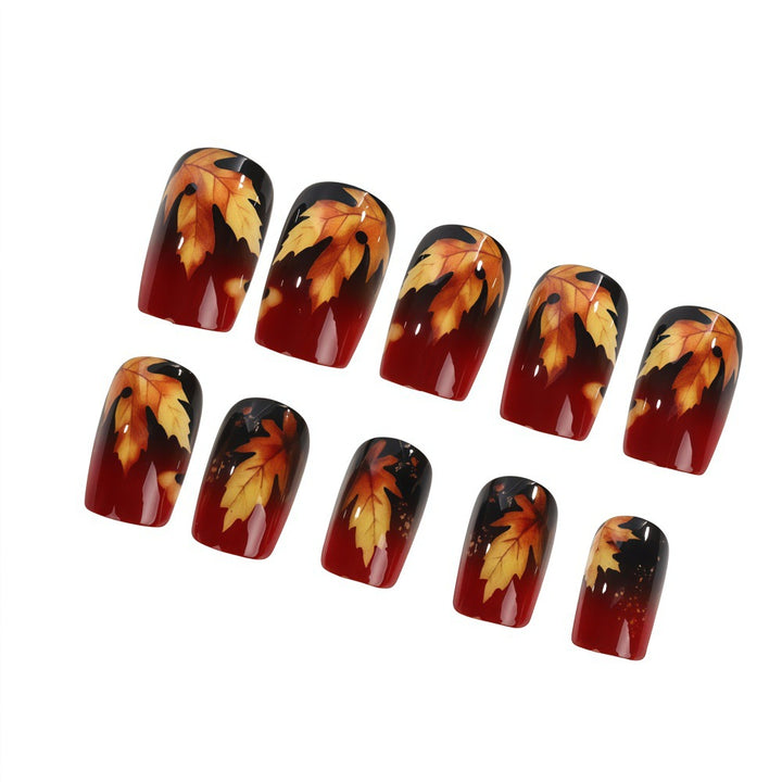 Artificial nails with autumn leaf design Kalsten