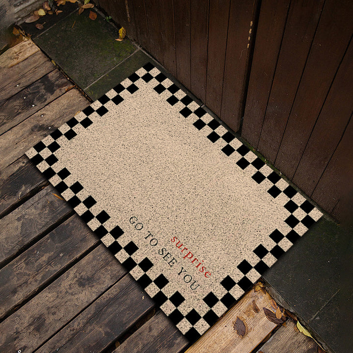 Checkerboard Decorative Doormat