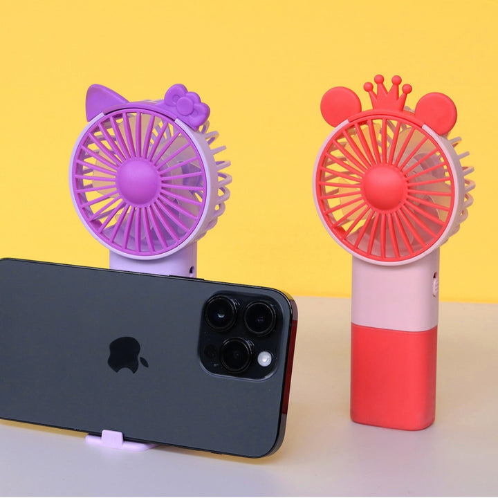Unisex Portable Hand Fan in Playful Cat Design Kalsten