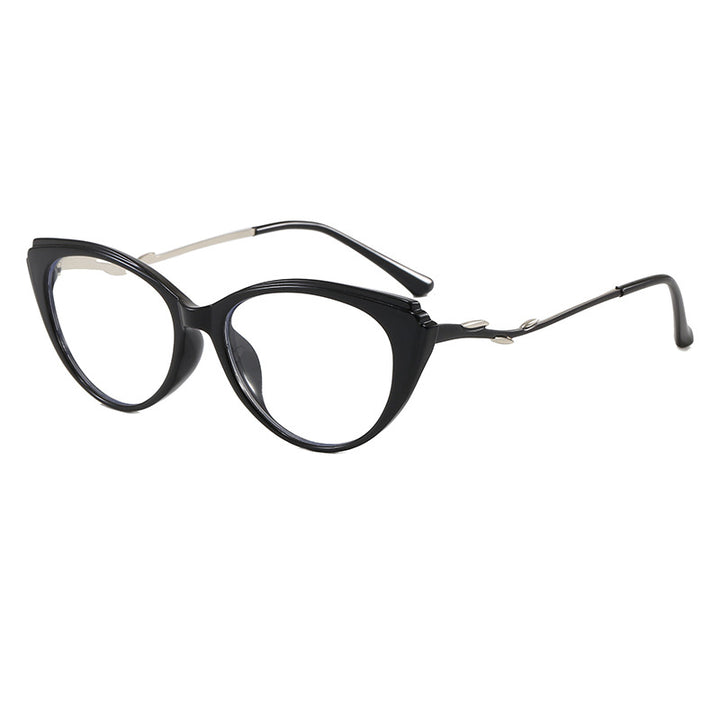 Fashionable Cat-Eye Glasses with Filigree Design Kalsten