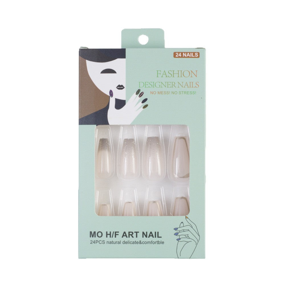 Artificial nails with elegant glitter accents Kalsten