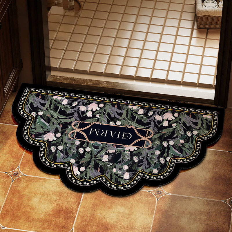 Elegant Floral Design Area Mat