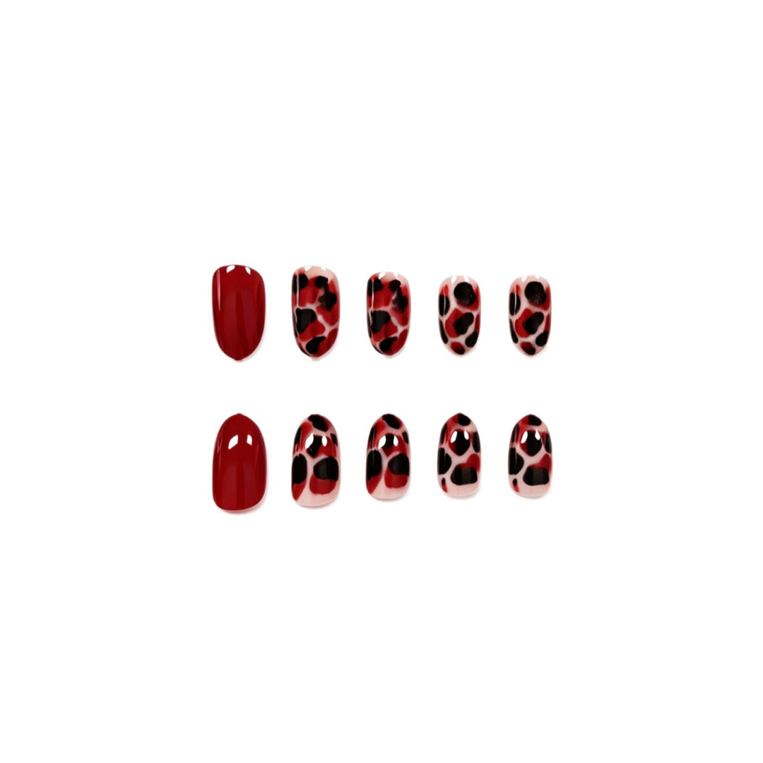 Artistic Leopard Print Nail Extensions Kalsten