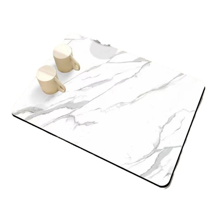 Marble-Inspired Kitchen Counter Mat Kalsten