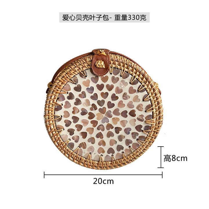 Ladies Round Basket Bag Kalsten