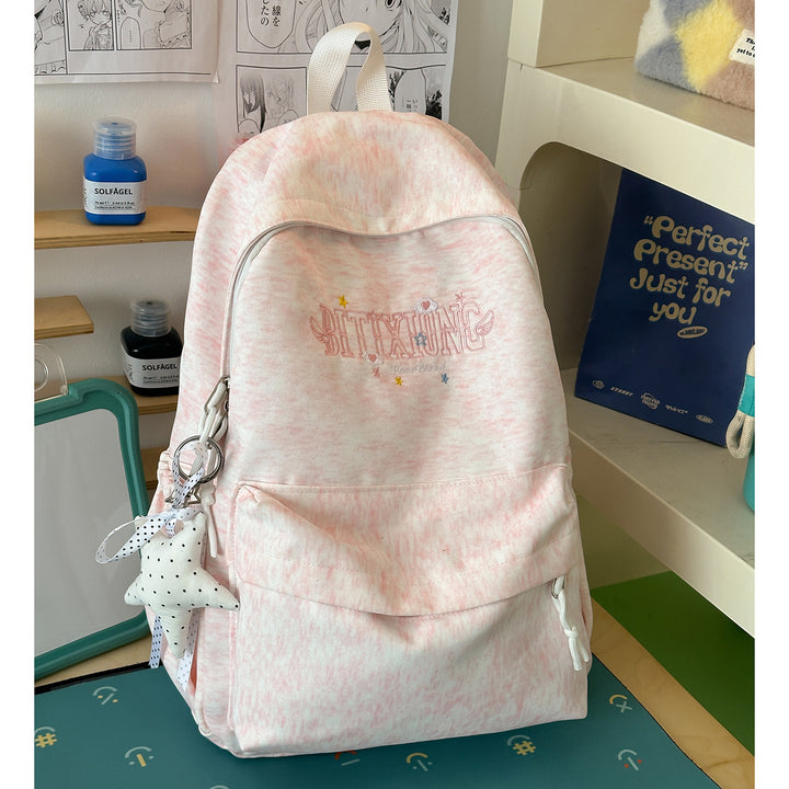 Casual Canvas Backpack with Keychain Kalsten