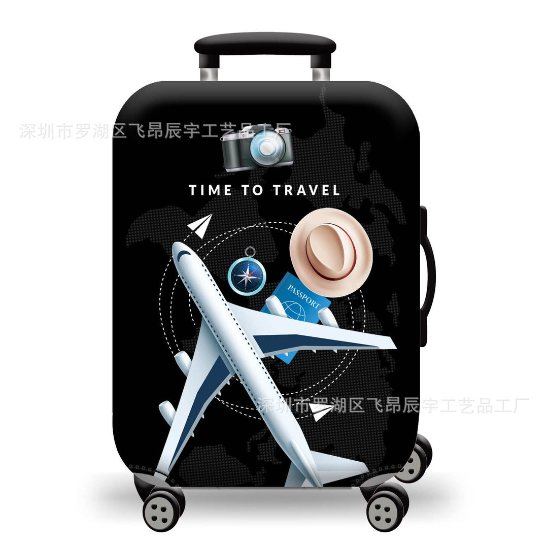Hard Shell Luggage with Earth Design Kalsten