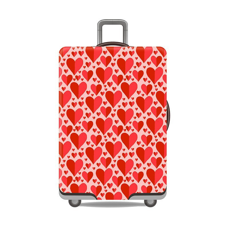 Women's Hard Shell Suitcase with Modern Geometric Design Kalsten