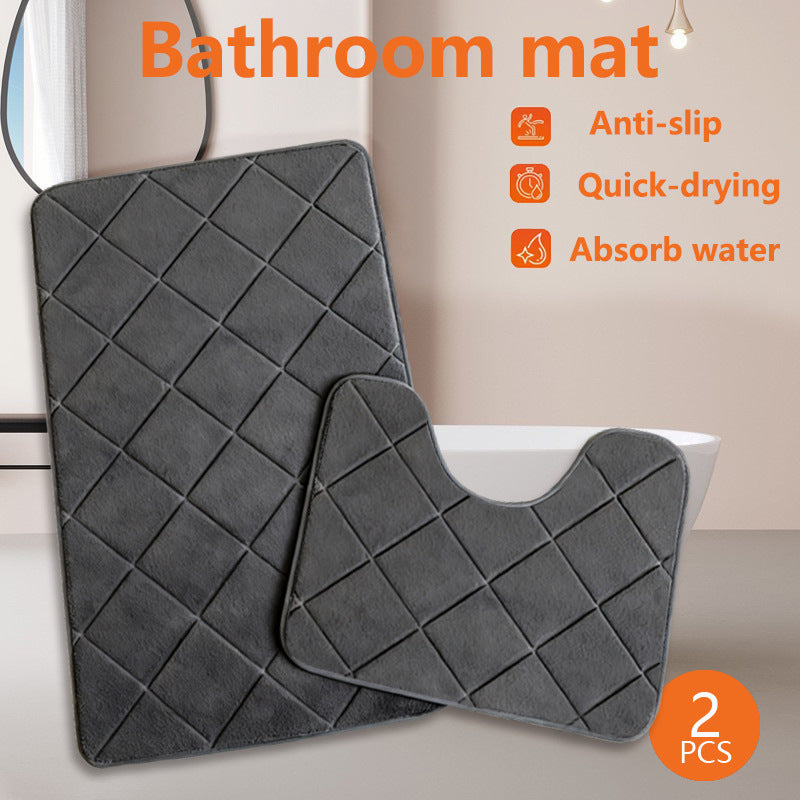 Luxury Quick-Drying Bathroom Mat Set Kalsten