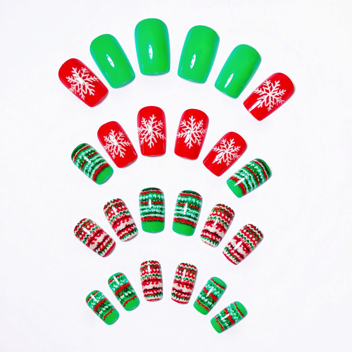 Festive Knit Pattern Nail Art Kalsten