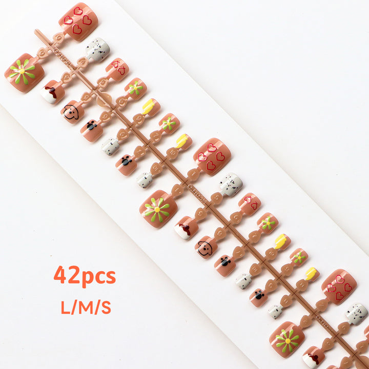 Creative Cartoon-Inspired Press-On Nail Set