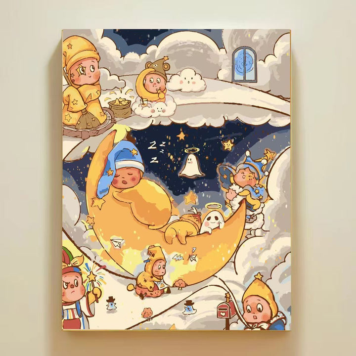 Playful Cartoon Themed Wall Art Canvas Print Kalsten