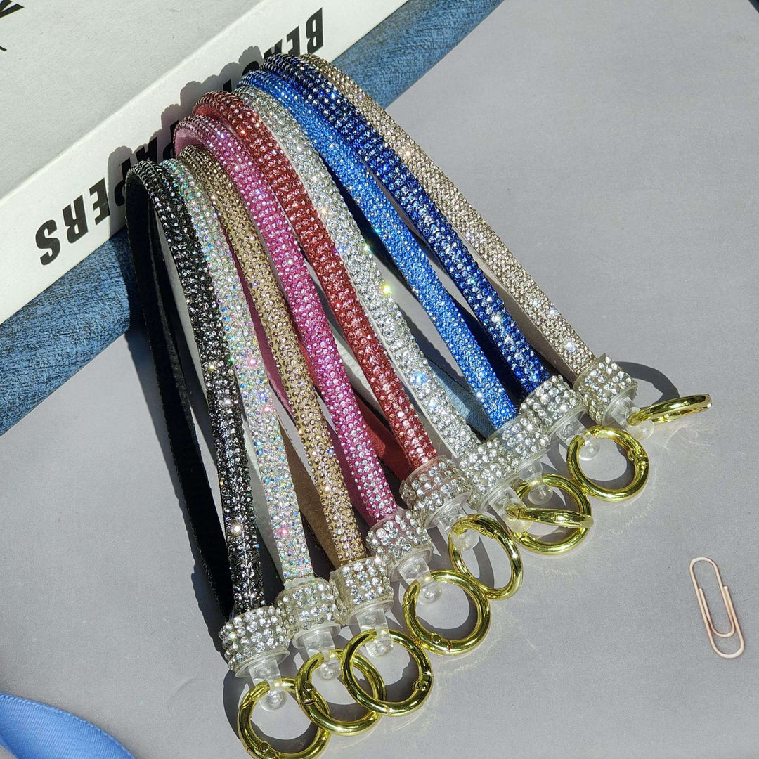 Sparkling Rhinestone Phone Lanyard Kalsten
