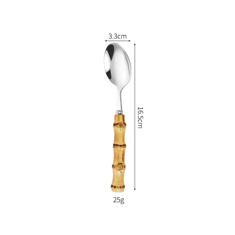 Bamboo Handle Salad Fork Kalsten