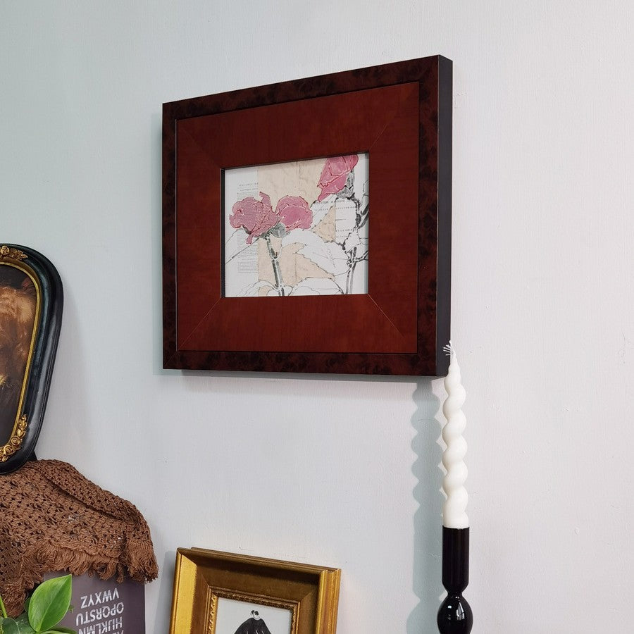 Elegant Flower Border Wall Art