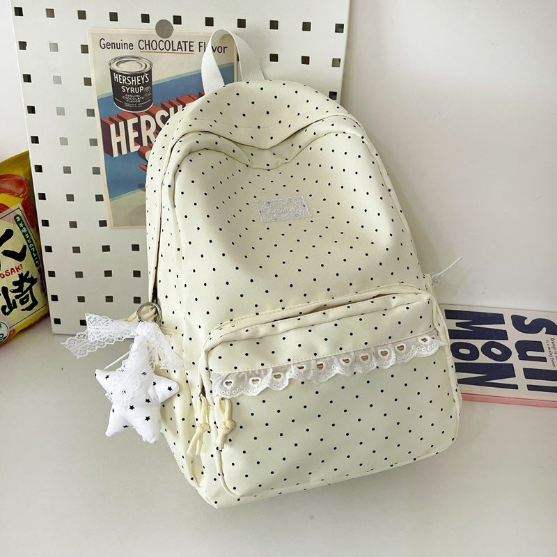 Cute Decorative Polka Dot Backpack Kalsten