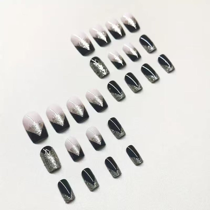 Luxury Glitter-Accent Nail Enhancements Kalsten