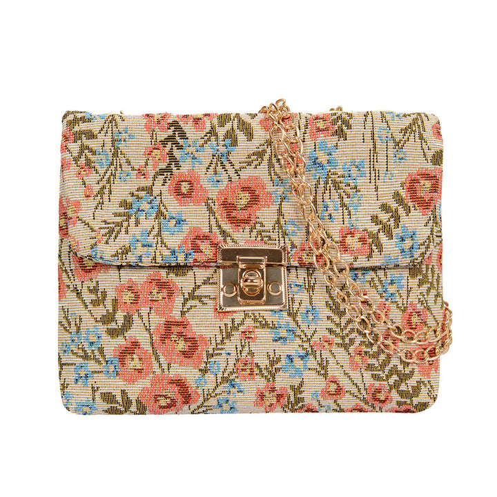 Floral Patterned Evening Clutch