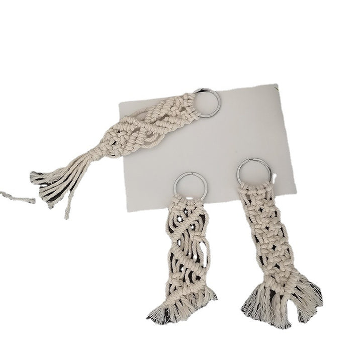 Macrame Keychain Set with Decorative Fringes Kalsten