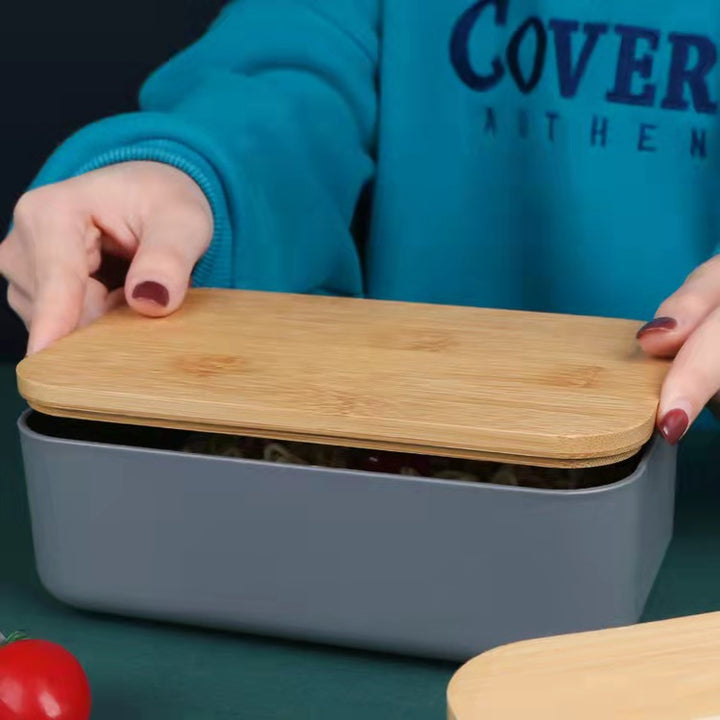 Eco-Friendly Bamboo Lid Lunch Box