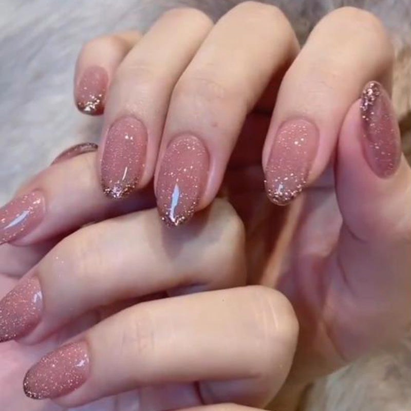 Artful Nail Art with Glitter Accents Kalsten