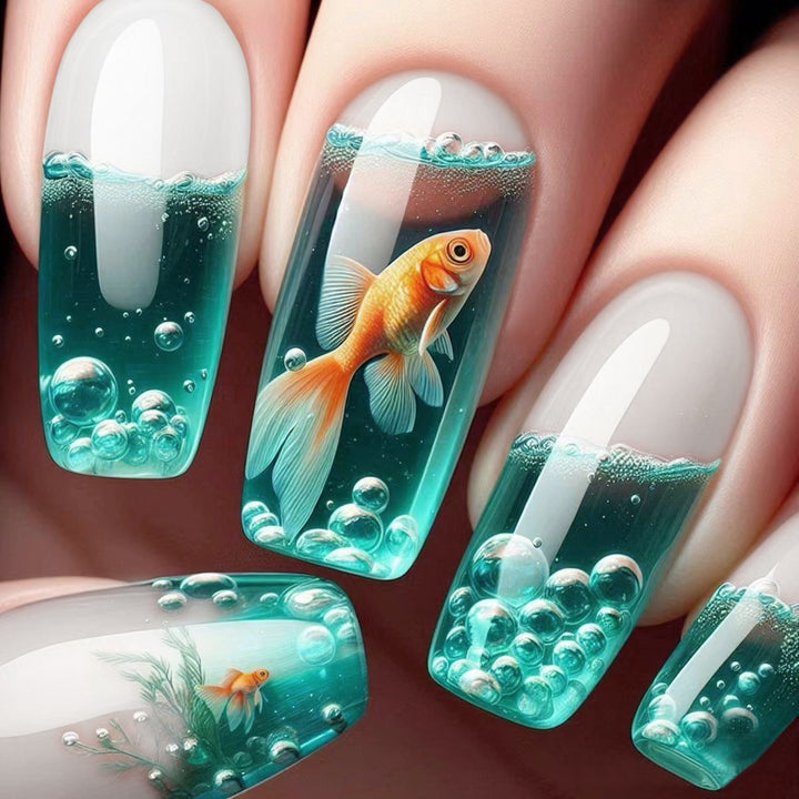 Artistic 3D Aquarium Nail Art Kit