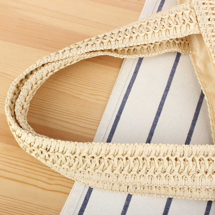 Handbag Made of Natural Wicker with Minimalist Details Kalsten