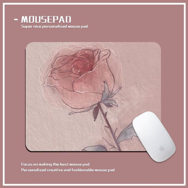 Personalized Floral Mouse Pad