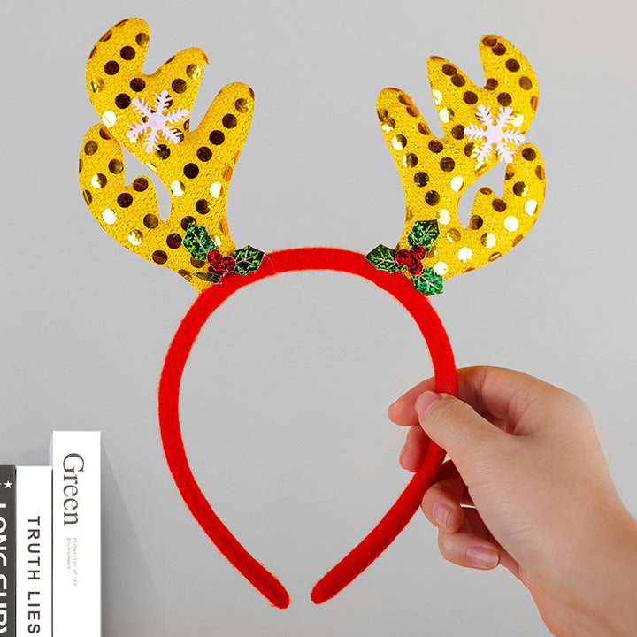 Festive Reindeer Antler Headband